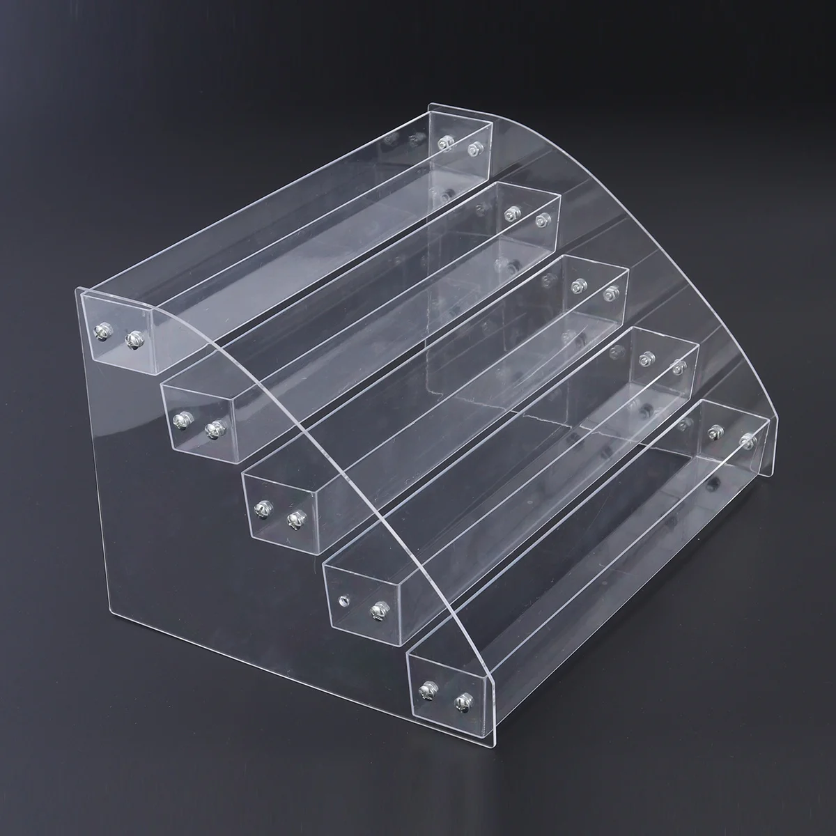 

5 Layers Acrylic Nail Polish Organizer Rack Durable Stable Anti Slip Base Large Capacity Nail Polish Holder Organizer