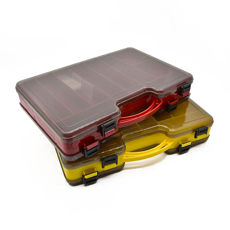 

Double Sided Fishing Tackle Box fishing Accessories Tool Storage Boxes Fish Hook Lure Fake Bait Boxes For Carp Fishing Goods