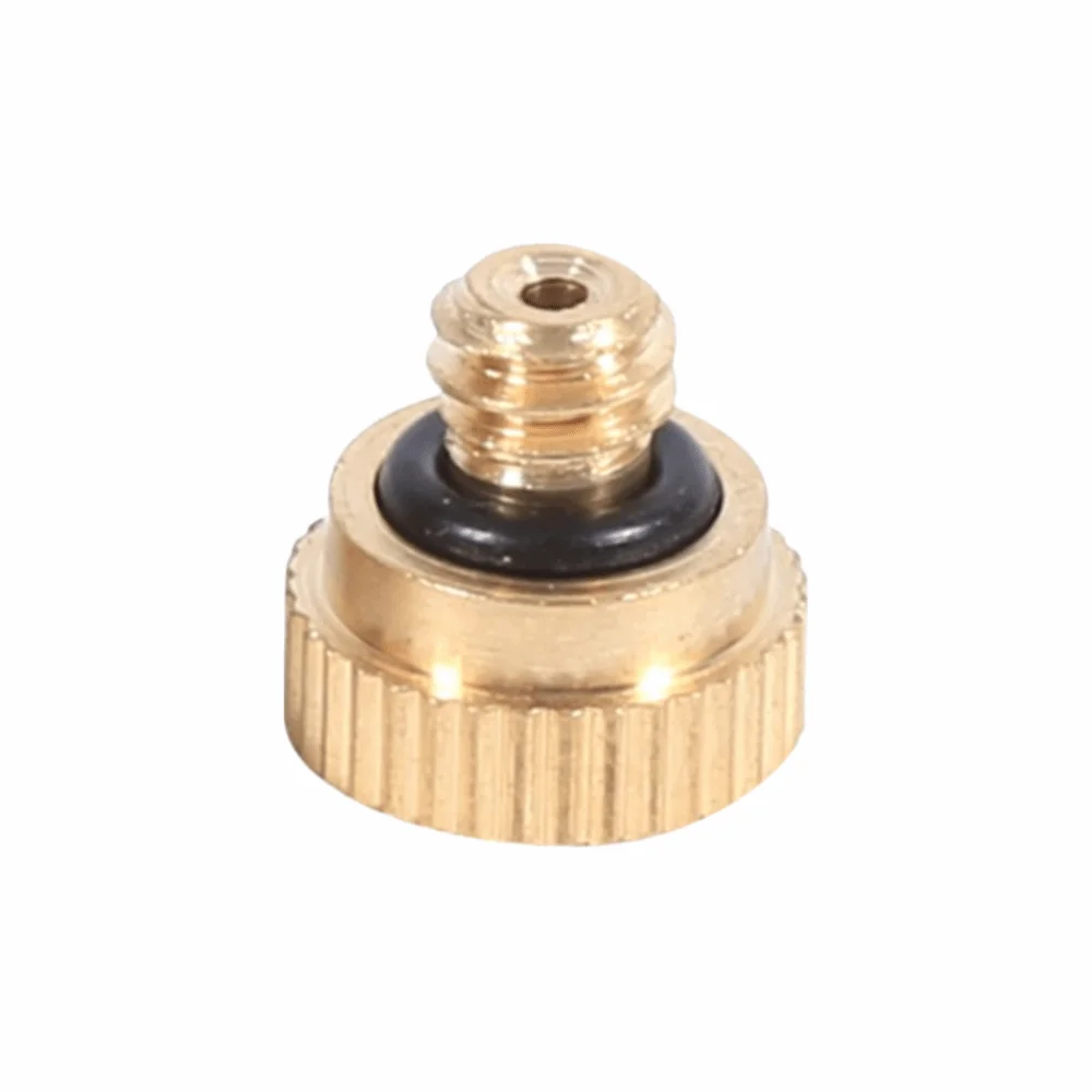 20 Pack 0.4mm Orifice Misting Nozzles 10/24 UNC Thread Brass Material Fine Atomization Nozzle Low Pressure Adjustable