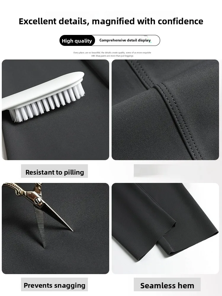 กางเกงโยคะเอวสูง กางเกงเลกกิ้งผู้หญิงเนื้อบาง ผ้าอาร์คสกิน สำหรับฤดูใบไม้ผลิ ฤดูร้อน ฤดูใบไม้ร่วง กางเกงออกกำลังกาย ความยาว 8 ส่วน กางเกงซับใน