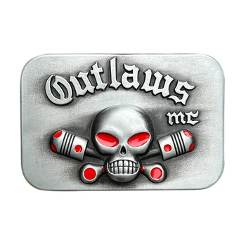 MC เข็มขัดลูกสูบหัวเข็มขัดสไตล์ตะวันตก