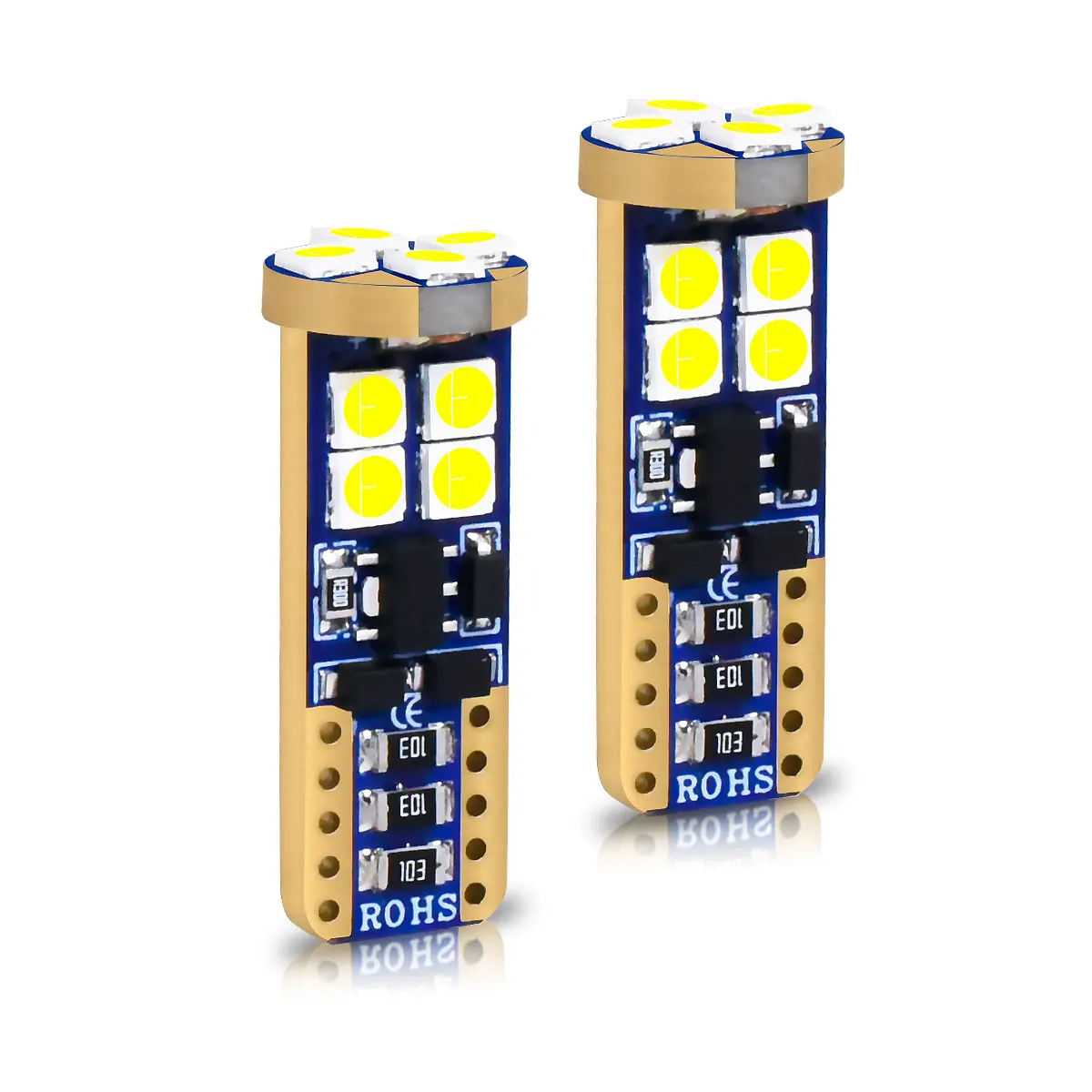 

2 шт. мощные лампы Canbus T10 W5W 3030 12SMD белого цвета 6000K 12 В 24 В для автомобилей/грузовиков, указатели поворота для чтения, габаритная купольная лампа багажника
