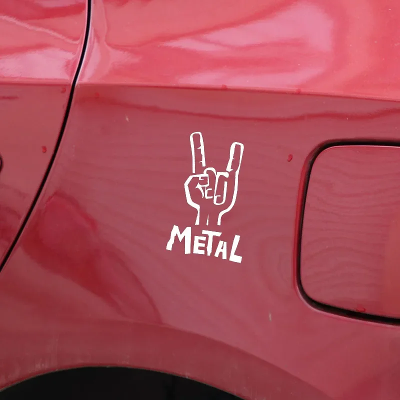LYKX Améliorez su conduite con un autocollant de voiture rock pour guitare basse electrique en métal lourd
