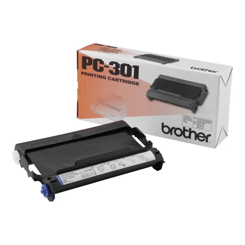 Brother PC301 Original thermal transfer cartridge and roll-1 PC301 roll tintasycartuchos.com