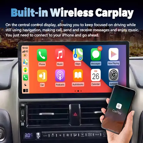 12.3inch For Lexus GX400 GX460 2010-2022 Support Original CD Mark Levinson Android Car Radio Video Auto Audio Player GPS Carplay 10 best sales gx460 carplay - №5