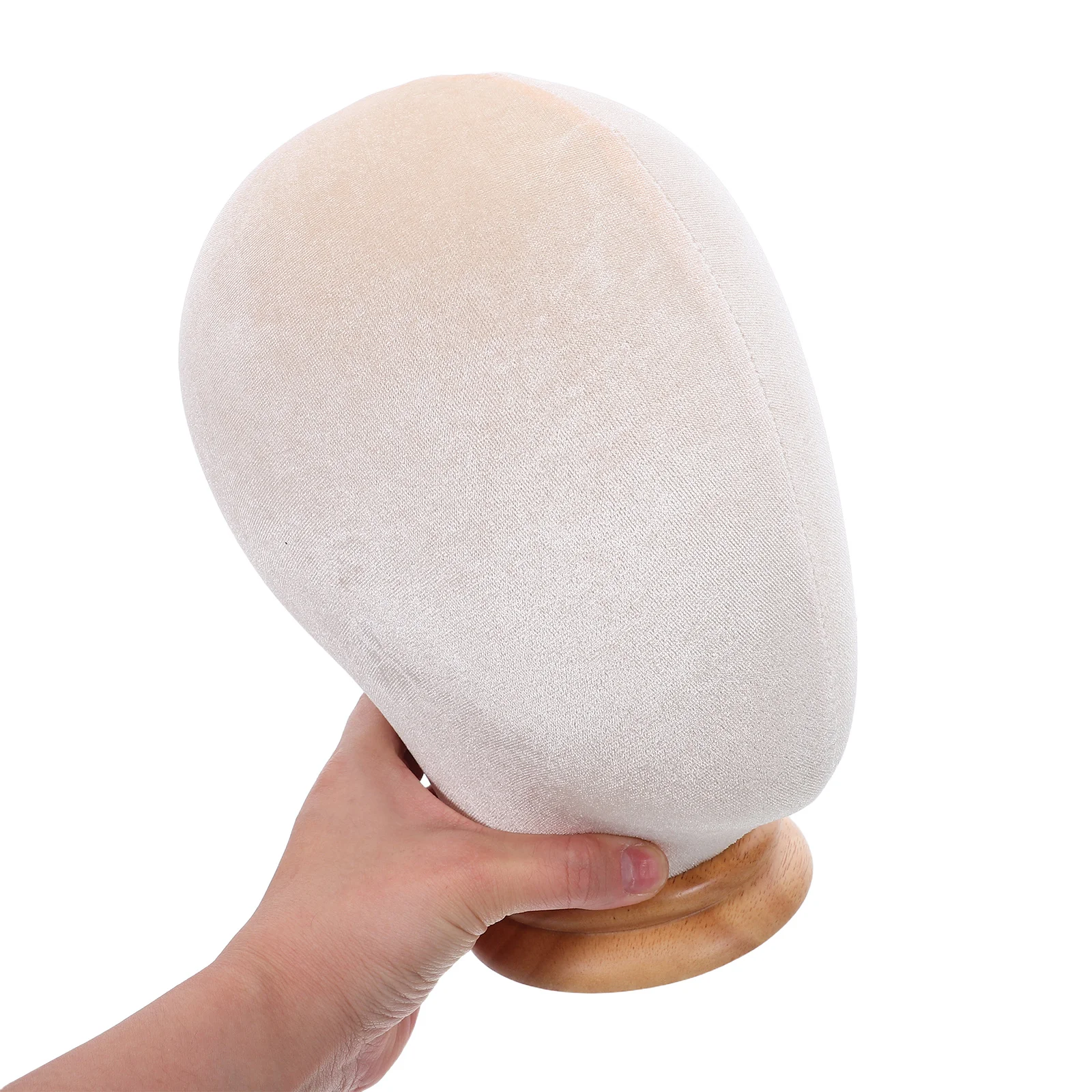 

Freestanding Hat Rack Stand Beige Rustic Holder Mannequin Head Display for Baseball Caps Wigs Hair Salon Retail Organizer