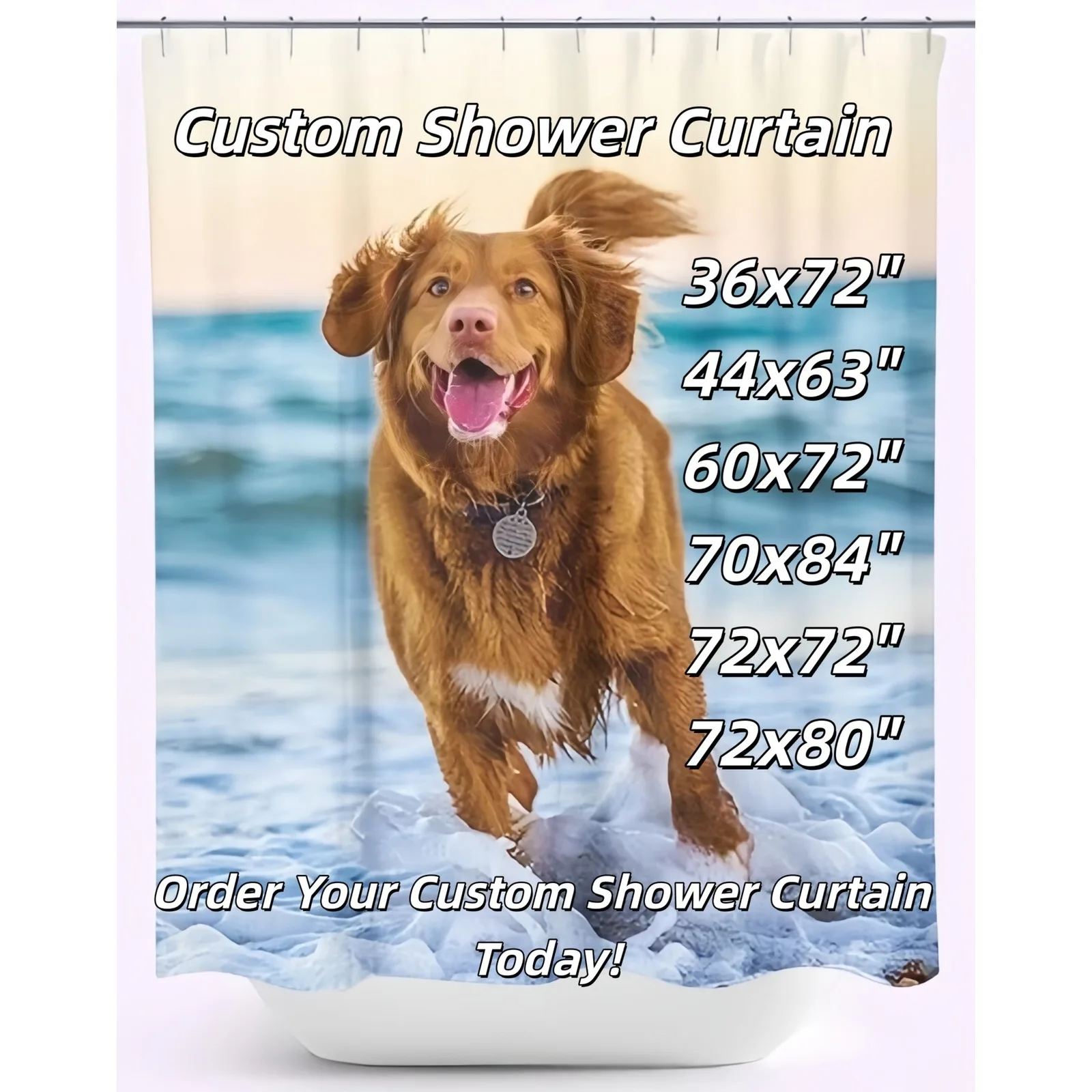 Custom Photo Shower Curtains Personalized Custom Image Shower Curtain Decor