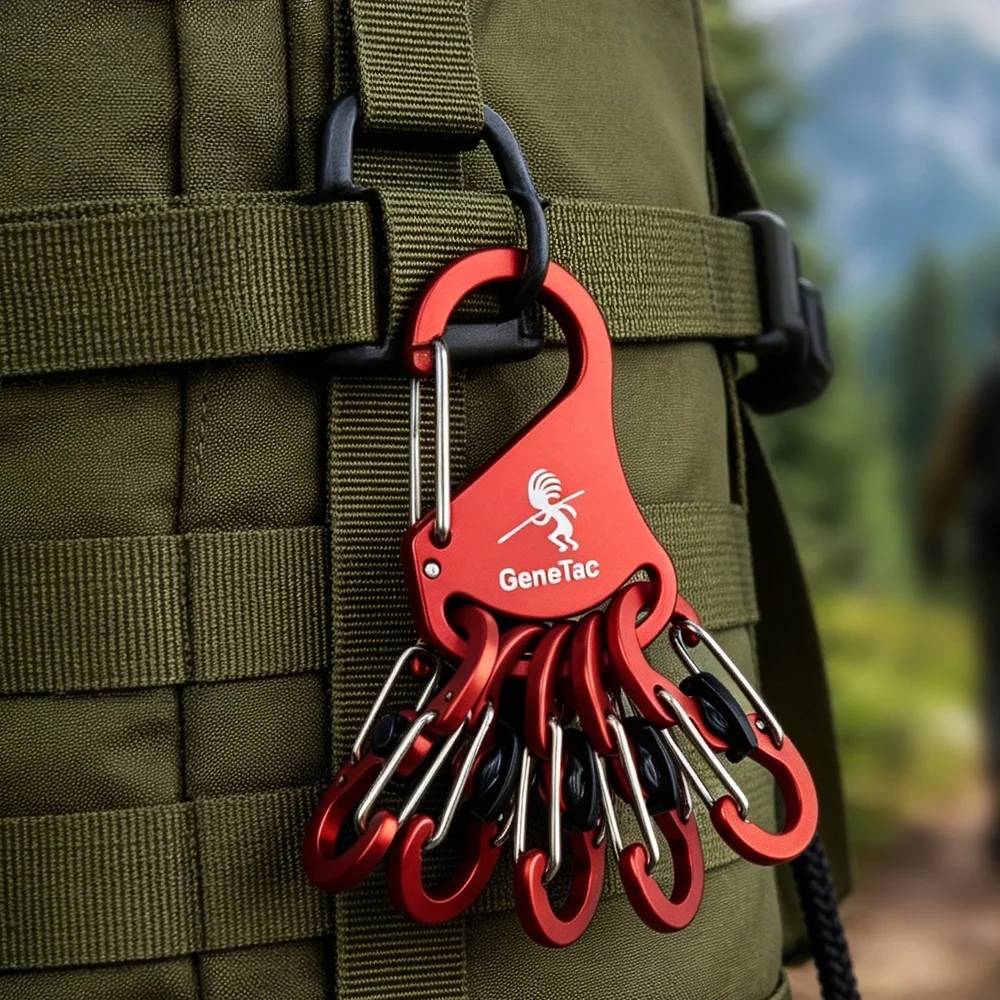 2026 Creative Keychain Carabiner Lightweight Utility Hook Carabiner Clip Anti-Lost S-shaped Hook Outdoor Camping Travel Gear