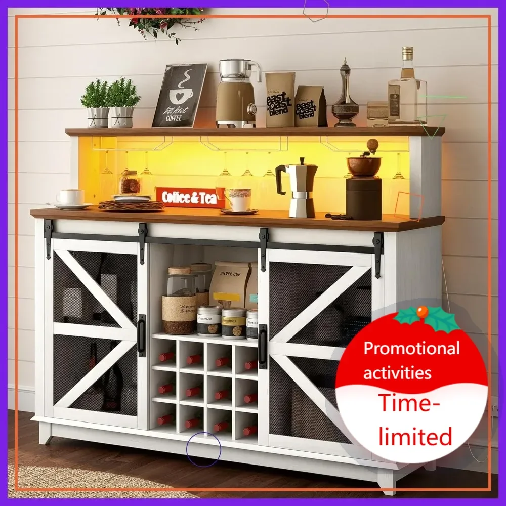 

Горячая распродажа: Умный винный шкаф с LED-подсветкой и управлением через приложение, на 12 бутылок, с раздвижными дверцами, в стиле фермерского дома