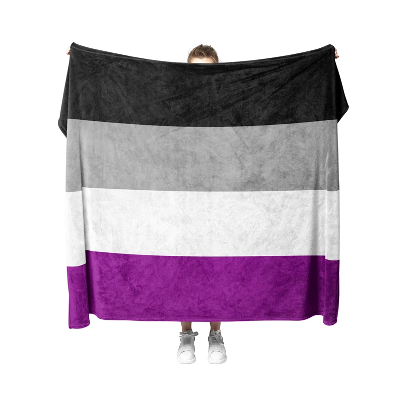 Aertemisi Asexual Pride Flag Rainbow LGBT Pet Blanket for Small Medium Large Dog Cat Puppy Kitten Couch Sofa Bed