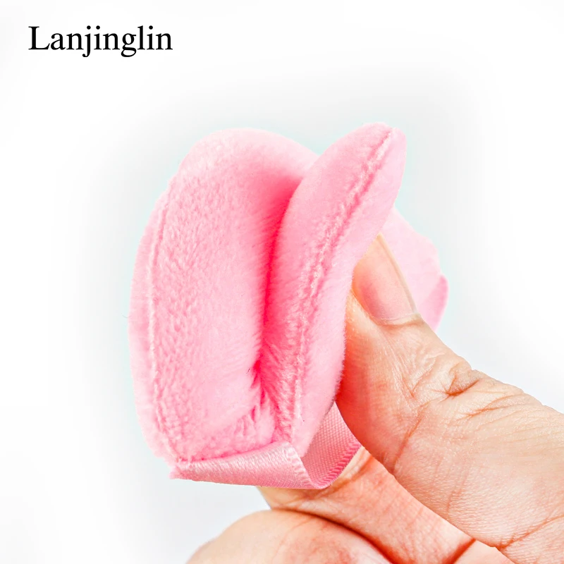 2/3/6 pçs novo triângulo pó puff mini rosto maquiagem algodão macio pó puff lavável reutilizável veludo maquiagem puff ferramentas