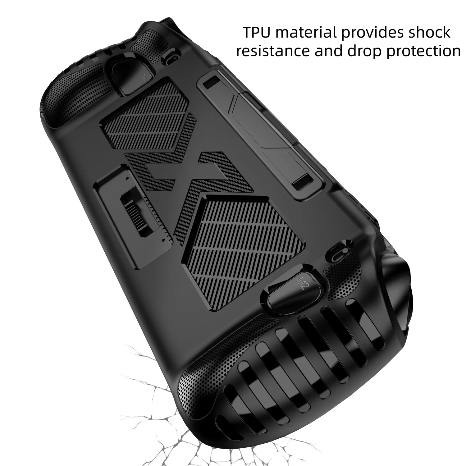 

TPU Case for OneXPlayer APEX AMD MAX, Anti-Slip Ergonomic Grip Gaming Console Protective Cover Shockproof Protective Accessories