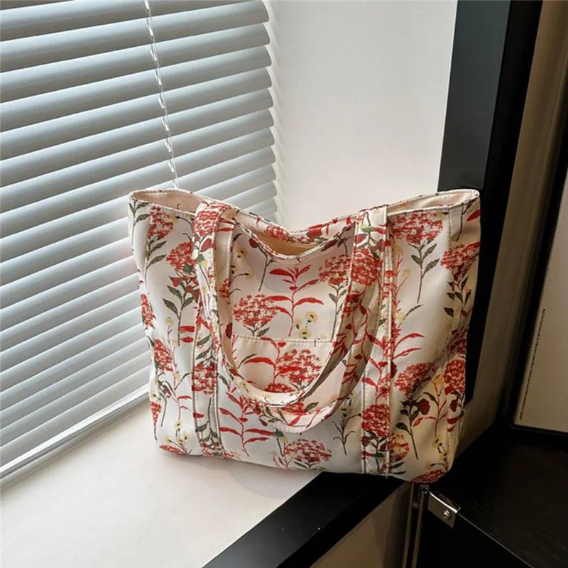 

Bucket Bag Women Bags Canvas Red Brand Nylon Fancy Luxury Designer 2024 Women's Handbags Tote Cloth Aesthetic Y2k For Student