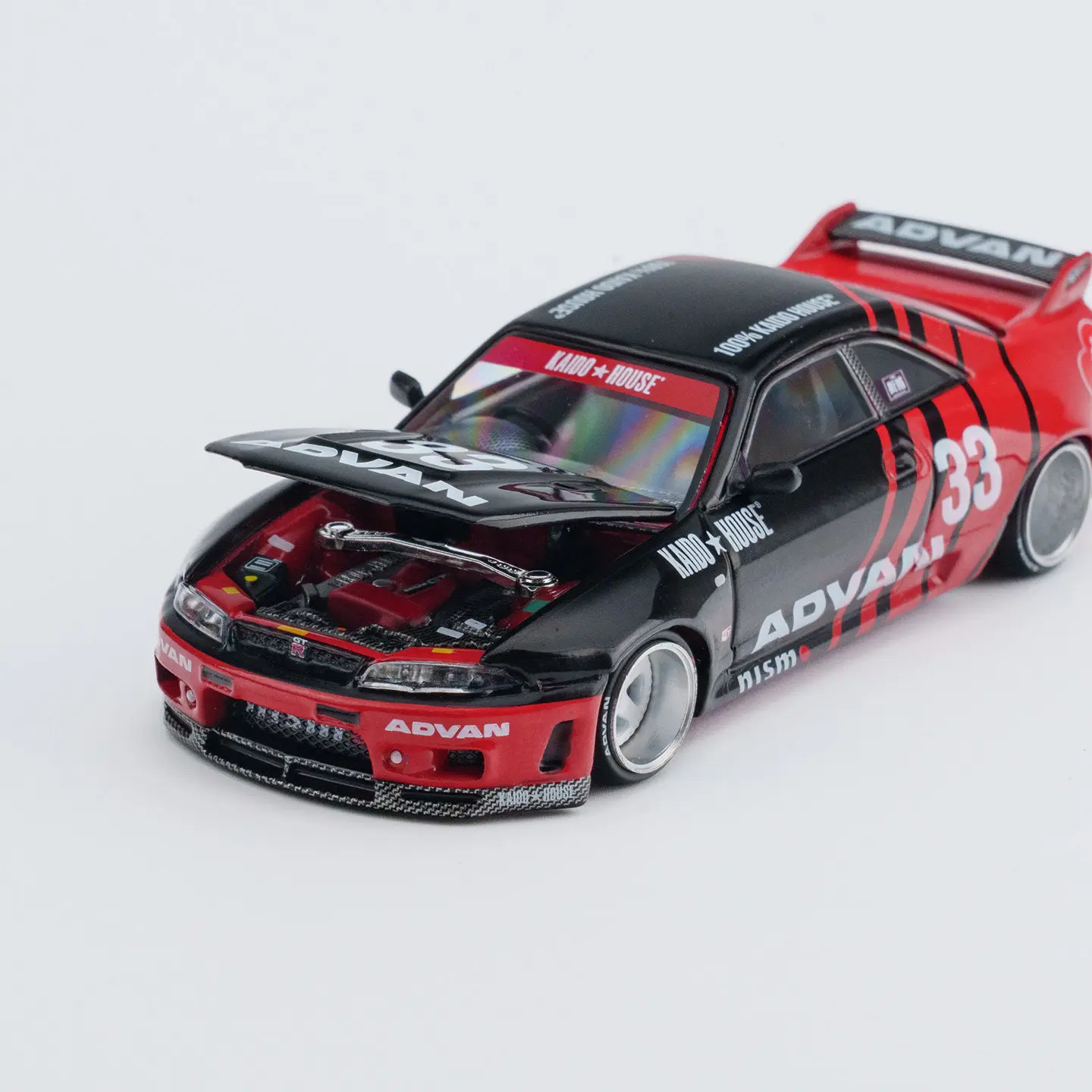 MINIGT + KAIDO HOUSE 1:64 Skyline GT-R R33 ADVAN Alloy Car Model
