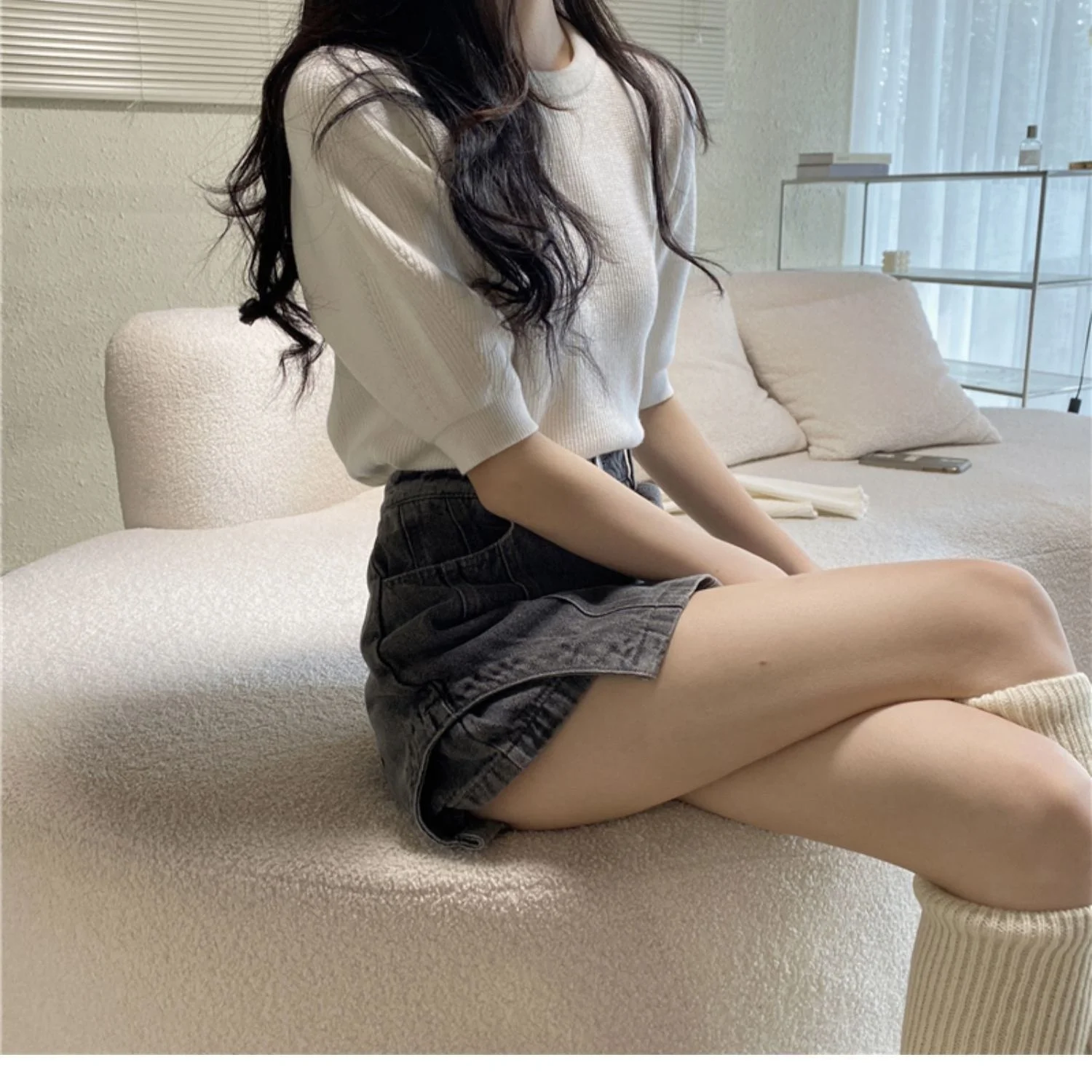 

Detachable Sleeve Knitted Sweater Women Pullovers Aesthetic Hollowed-Out Mesh Lightweight Summer Artistic Boho Chic Western Girl