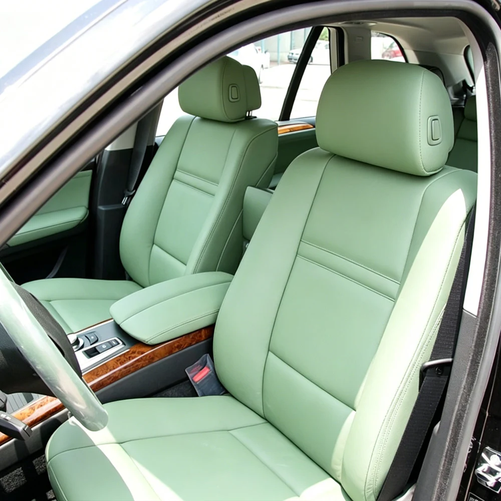 

Чехлы для сидений автомобиля на 7 мест для BMW X5 2008-2011, из искусственной кожи, полный комплект, защитные накладки на сиденья, стайлинг для авто.