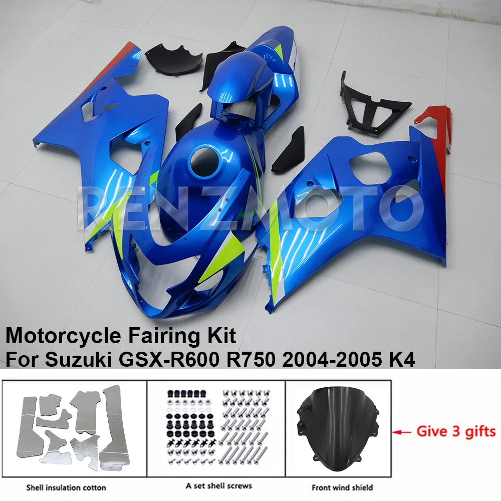 S0604-2011 For Suzuki GSX-R600 R750 04-05 K4 K5 Fairing Motorcycle Set Body Kit Decoration Plastic Guard Plate Accessories Shell