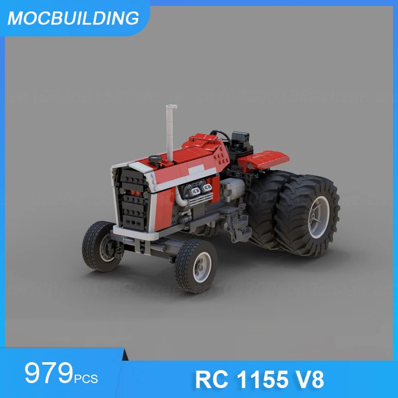 MOC Building Blocks RC 1155 V8 1:14 Scale Model DIY Assemble Bricks Transportation Educational Collection Xmas Toys Gifts 979PCS