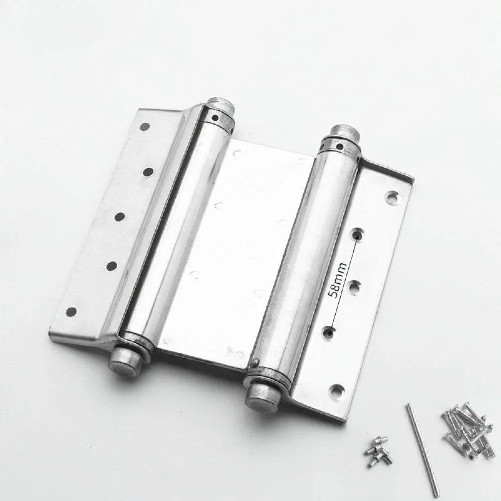Stainless Steel Two Way Opening Hinge Automatic Closing Door Pivot Hardware Silent Spring For Modern Gate Systems