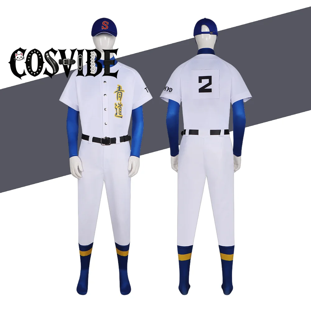 

Diamond No Ace Sawamura Eijun School Baseball Uniform Cosplay Costume Anime Character Halloween Masquerade Clothing for Men