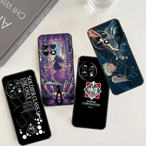 Final Fantasy VII Case For OnePlus 12 11 10 9 Pro 9R 10R 12R 10T OnePlus Nord 3 2T CE 2 Lite N20 N10 Cover