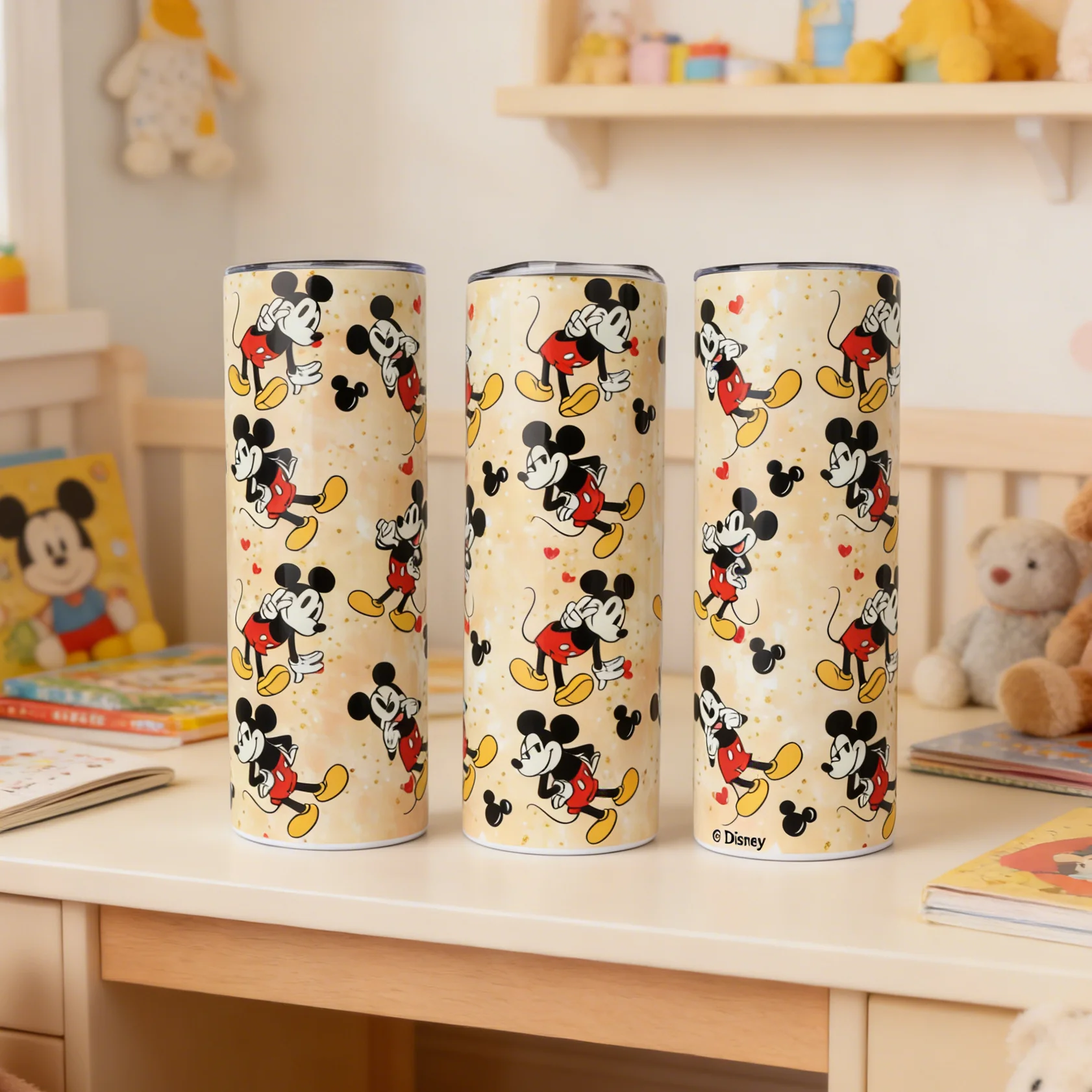1pc 20oz Disney Mickey Mouse Stainless Steel Tumbler with Straw Insulated Travel Cup for Hot/Cold Drinks Office & Outdoor Use - view 6