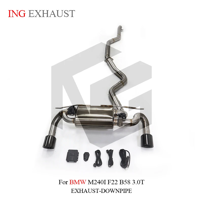 

ING Exhaust Stainless steel 304 Remote Valve Catback for BMW M240i F22 B58 3.0T Car Electronic Control Refit Performance System