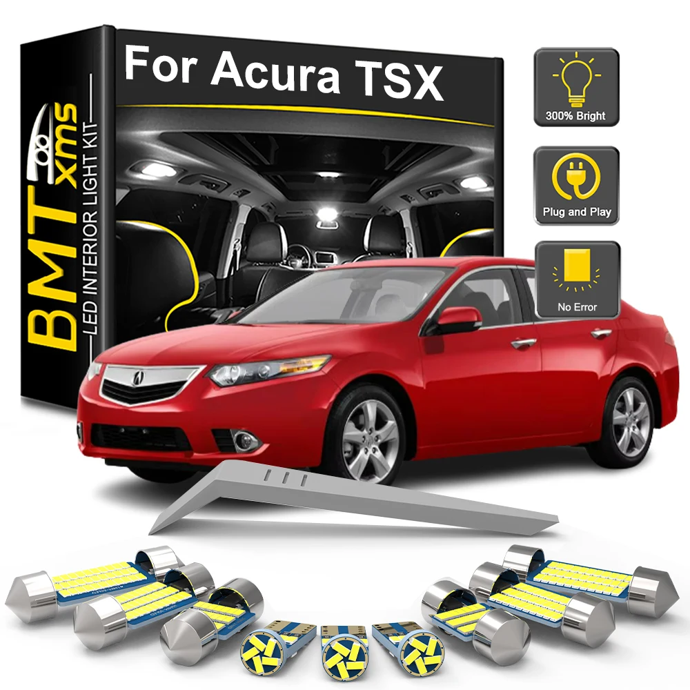 

BMTxms LED Interior Light Bulb Kit For Acura TSX 2004-2009 2010 2011 2012 2013 2014 Car Reading Dome Map Trunk Lamp Accessories