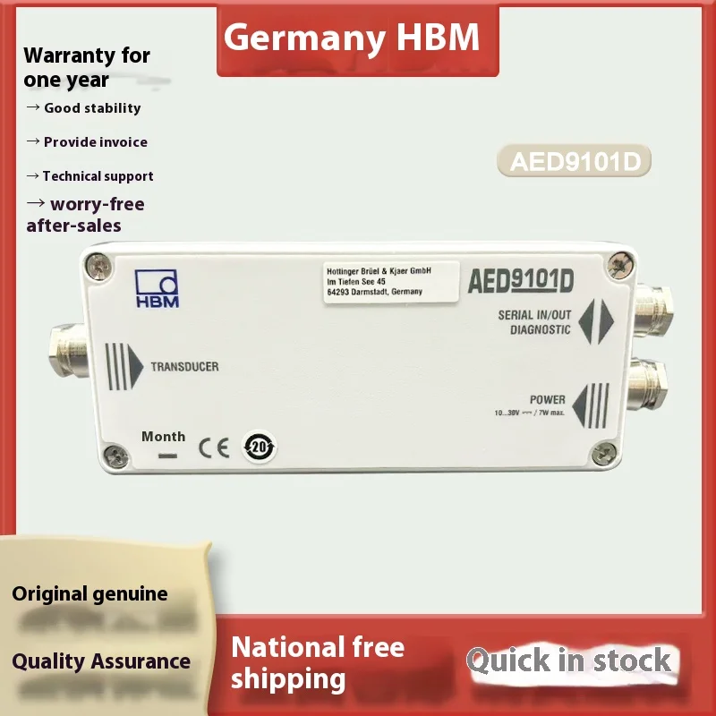 German HBM AED9101D amplifier, static and dynamic program RS-232 RS-422 RS-485