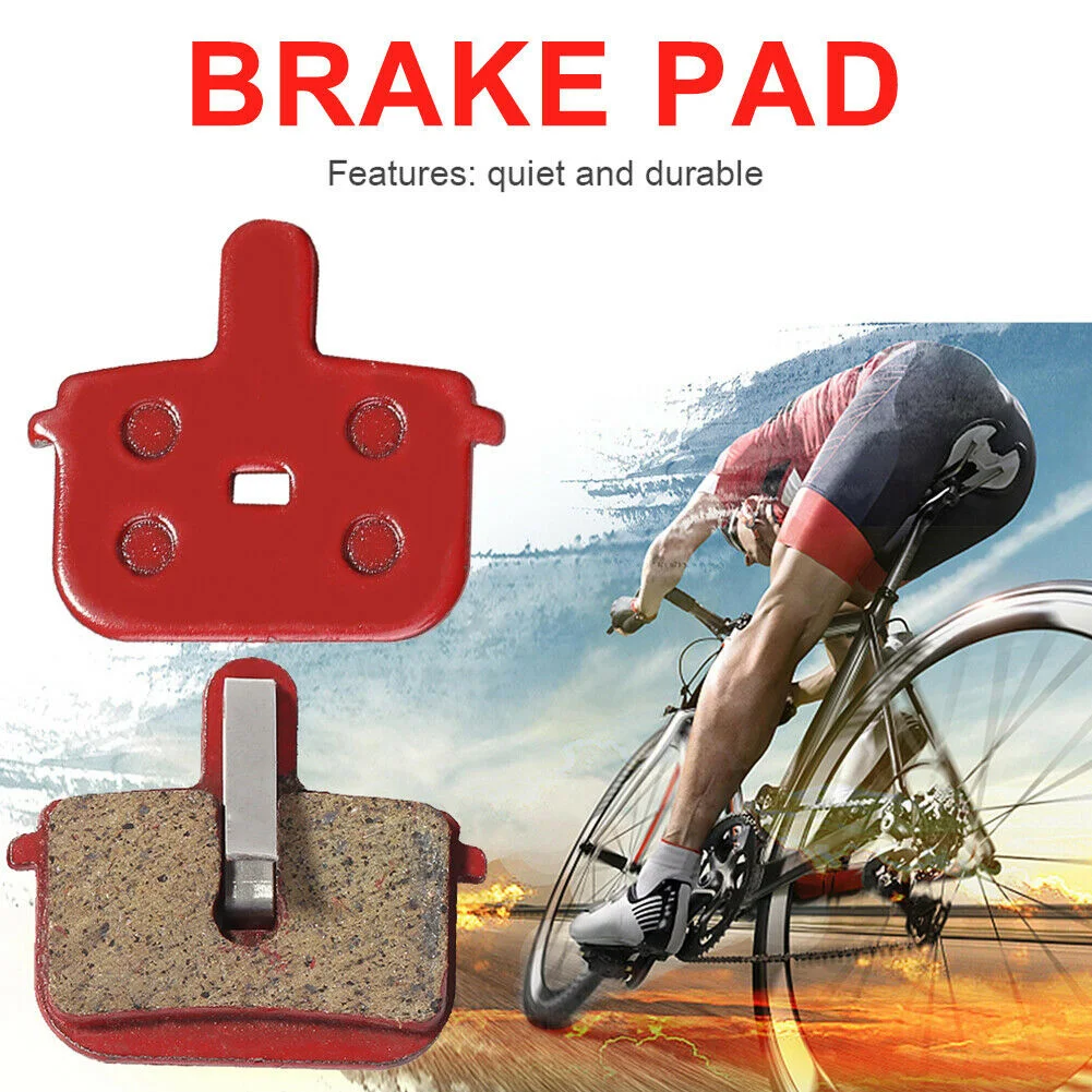 Bicycle Brake Pads Parts Semi-Metallic Set TONGLI-8 MTB Mountain Bike Red Replace Tools 1 Pair New High Quality