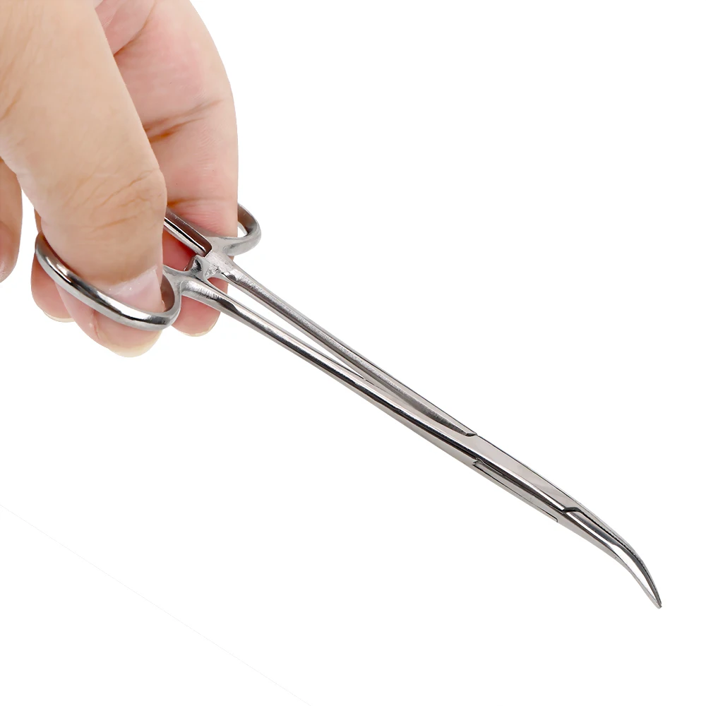 12.5cm Hemostatic Forceps Curved/Straight Epilation Tools