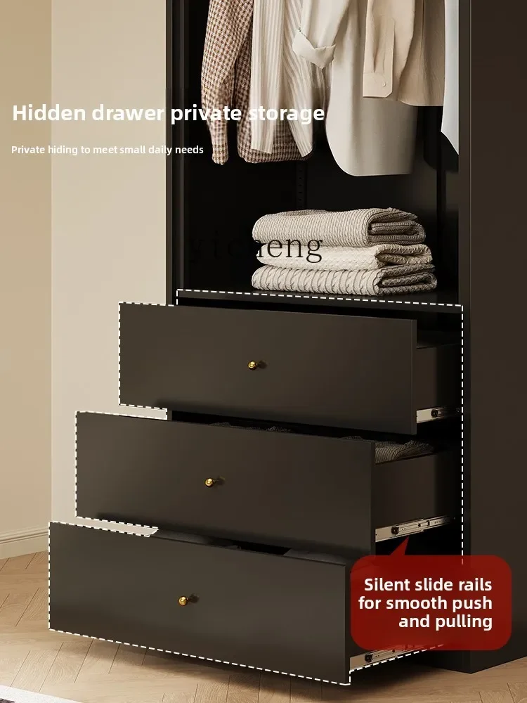 DSA Wardrobe Home Bedroom Opposite Door Storage Cabinet New Steel Combination Wardrobe Iron Cabinet