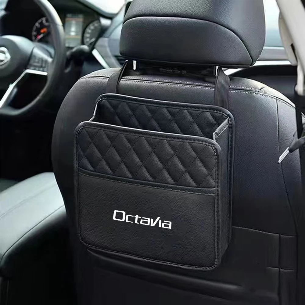 

Car Seat Back Storage Soft Capacity Bag Auto Interior Accessories For Skoda Octavia A5 A7 A4 4 2 3 MK1 MK3 MK4 RS IV 5e Virs