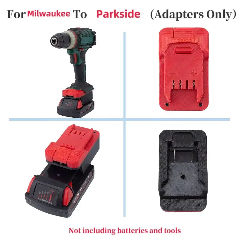 

For Milwaukee parkside T Adapter, For Milwaukee 18V Lithium Converter To LIDL Parkside X20V Tool Converter （Adaptor Only)