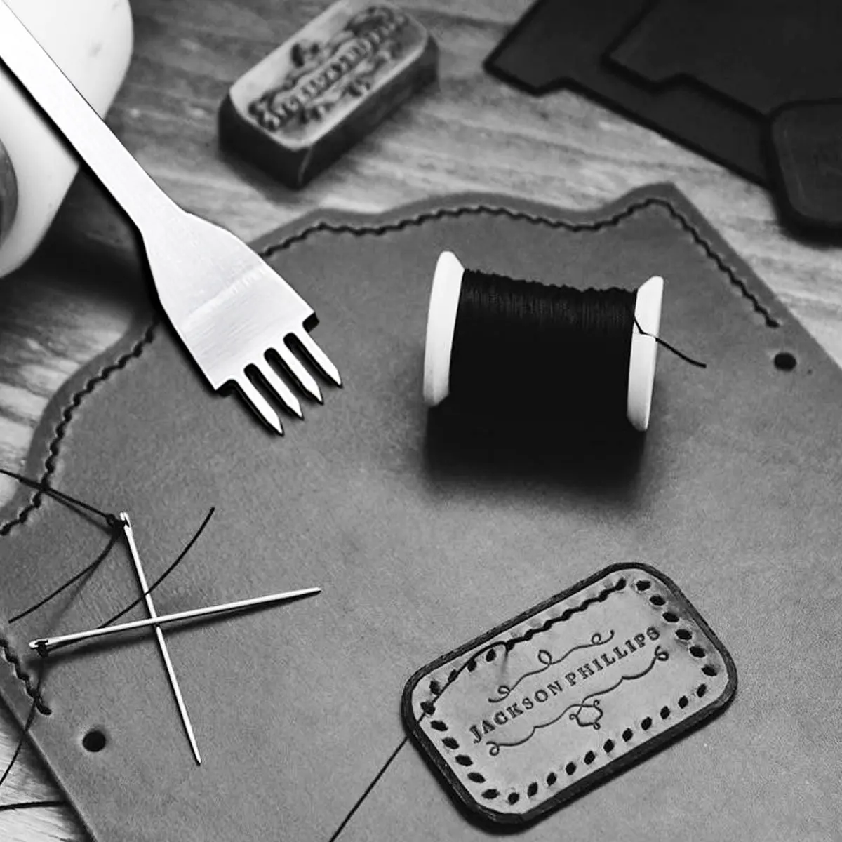 

4pcs 4Mm Punch Tool Premium Steel Round Hole Chisel For Watch Band Diy Crafting Hole Punch Set Craft Kit