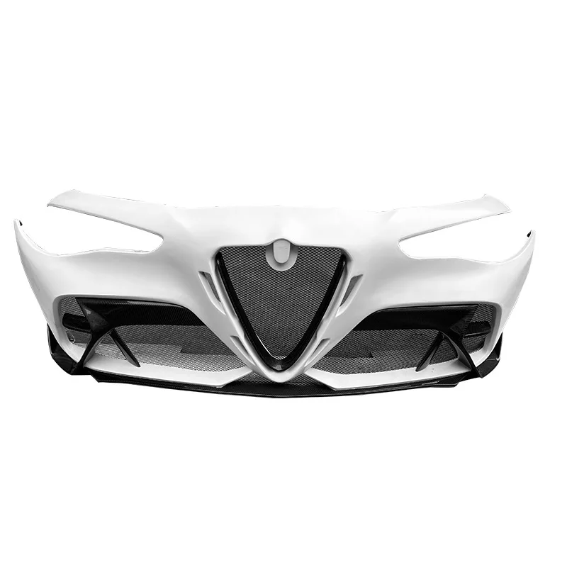 

Suitable for Giulia Retrofit Upgrade GTAM Front Bars Carbon Fiber Bumper Surround Kit