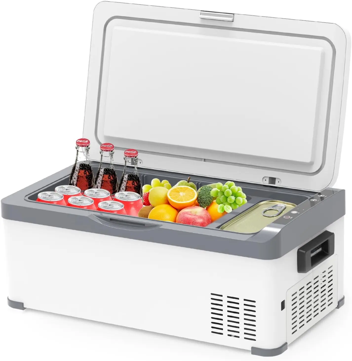 Refrigerator, 20QT(19L) Compressor Electric Cooler,Car Fridge (-8℉~68℉),Portable Refrigerator 12/24V DC 110-240V AC,Portable Fre