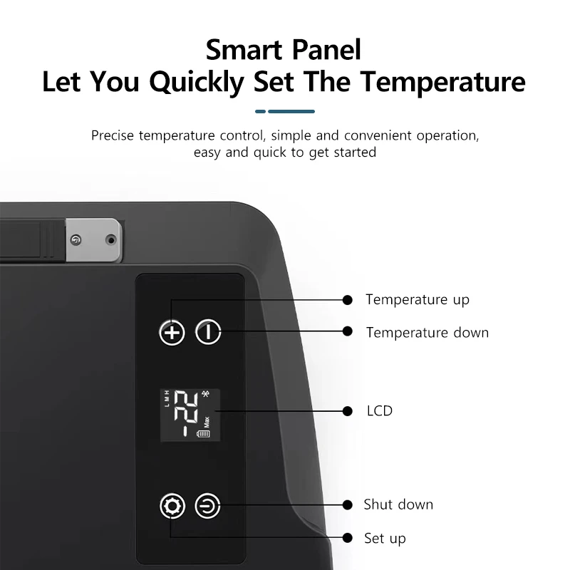 Frigorifero per auto per Tesla Model 3 Compressore Refrigerazione da campeggio all\'aperto Frigorifero di grande capacità Attrezzatura da campeggio