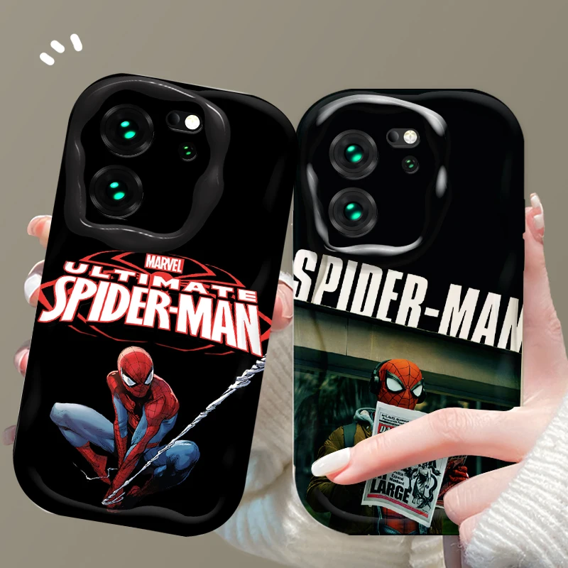 Marvel Anime Spider Man Wave Case For Xiaomi Redmi 12 12C 12R 11A 13C 10 10C 10X 9 Power 9A 9C 9T 8 K70E K70 K60 K50 Pro A1 A2