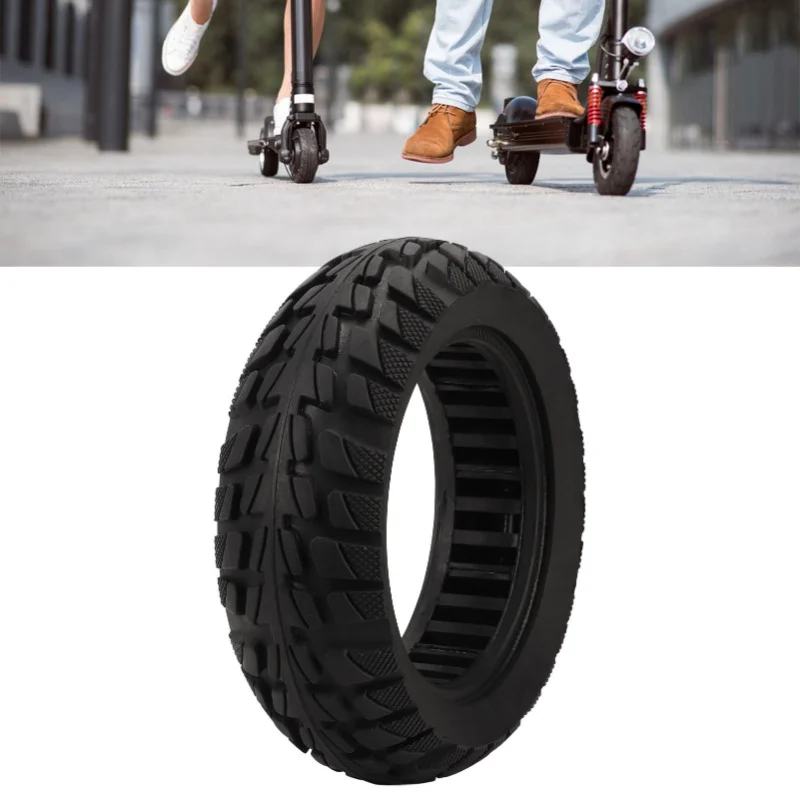 

Off Road Solid Tire 10 Inch Rubber Solid Tire Replacement For Electric Scooter Outer Tire