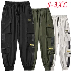 New Hip Hop Joggers Cargo Pants Men Pants Multi-Pocket Sweatpants Streetwear Casual Pants S-3XL