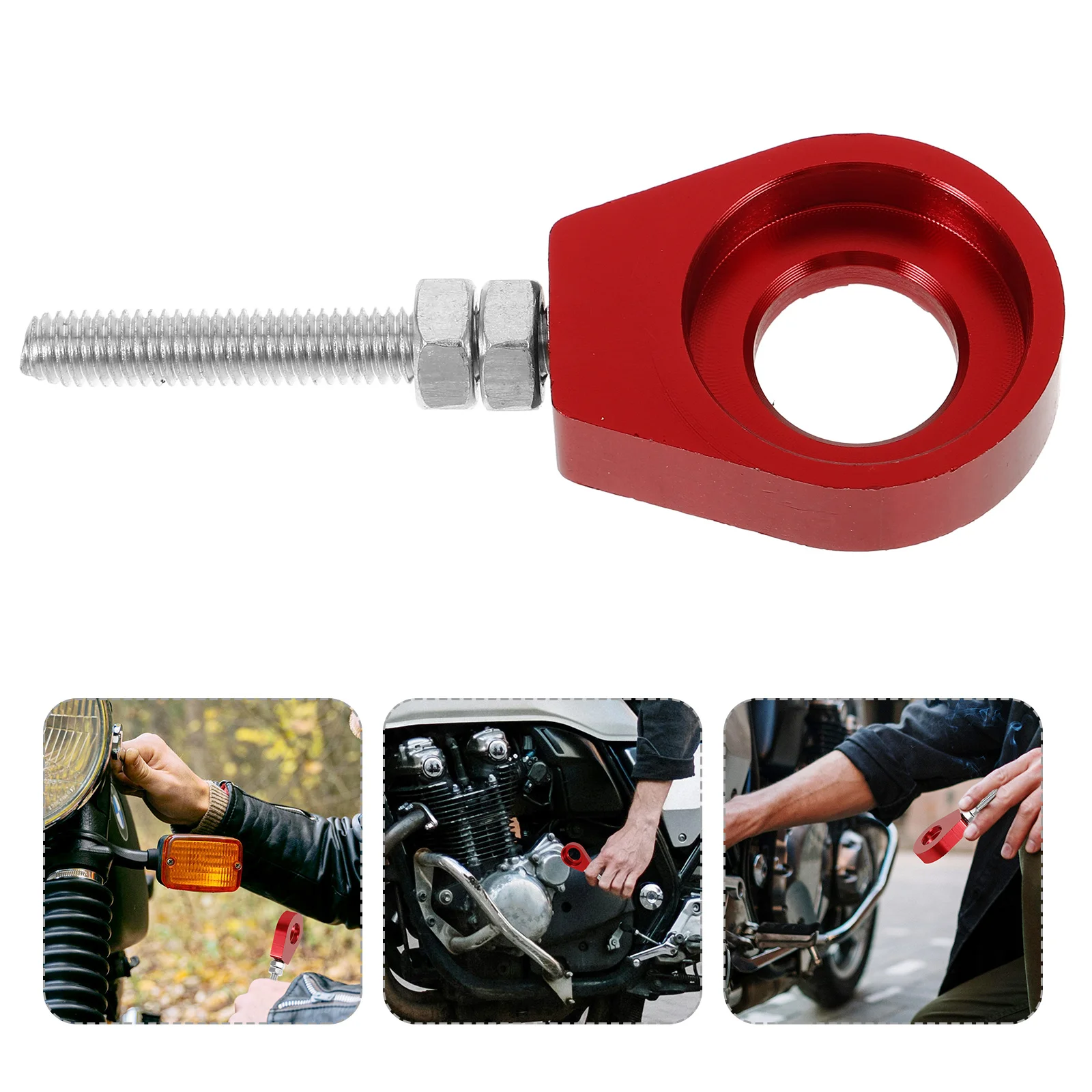 

2Pcs Chain Adjuster Aluminum Material Sturdy Structure Household Repair Use Chain Tensioner Tensioner Fastener Bolt