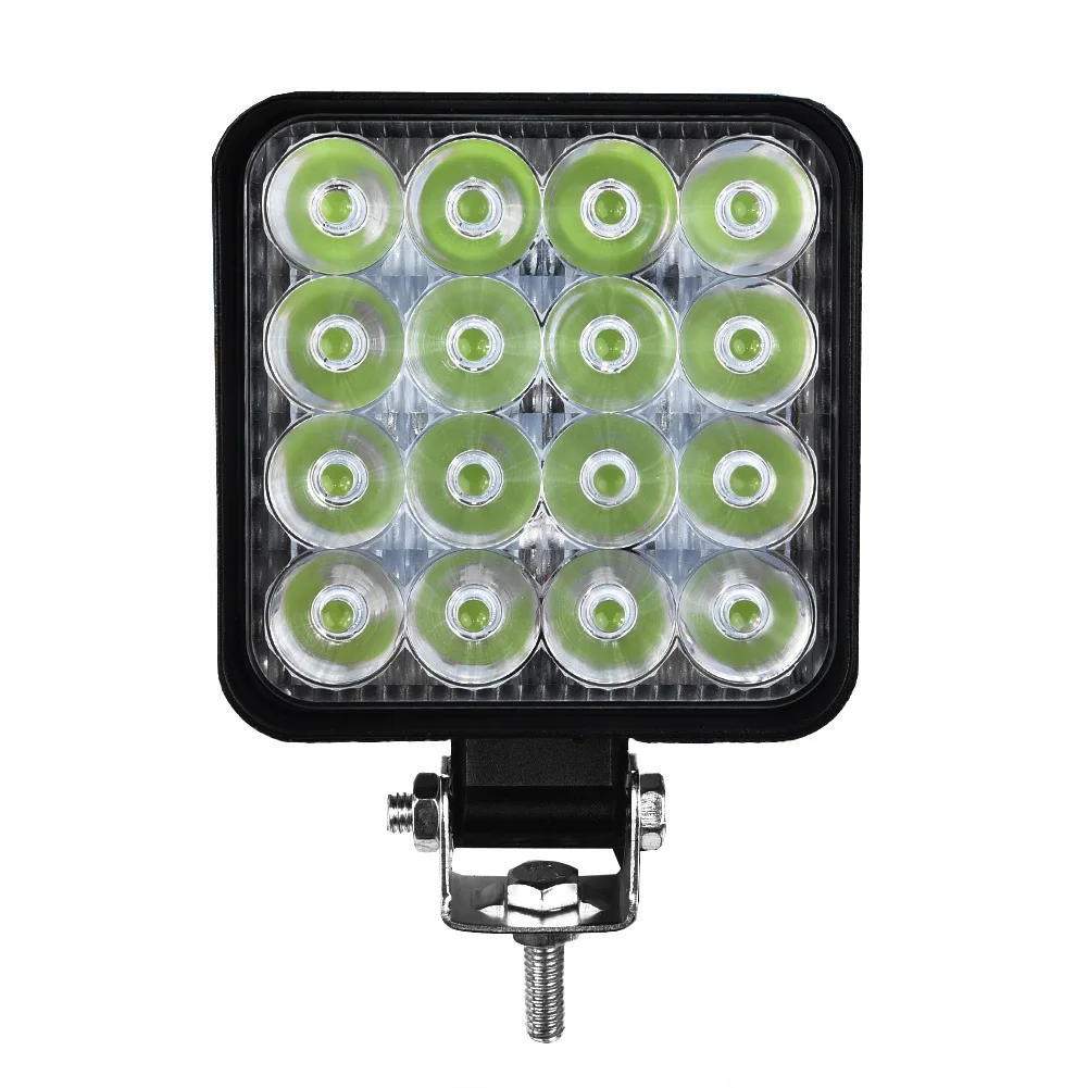 

Green Aluminum Alloy 48W 16-LED Work Light Bar Floodlight Car ATV Off-Road Driving Fog Lamp 12V/24V 6000k For Car Accessories