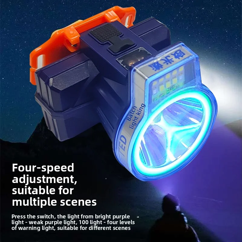 Led Rechargeable Waterproof Fishing Light Strong And Ultra Bright Mineral Lamp Can Provide Continuous Illumination For 7 Hours