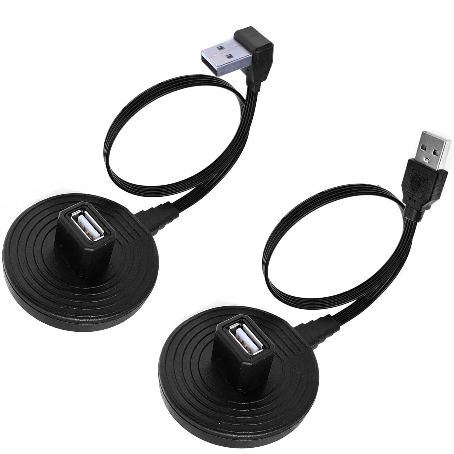 1m desktop usb 2.0 tipo a plug para soquete cabo de carregamento de dados de extensão com base de suporte blindado 20cm 30cm 50cm