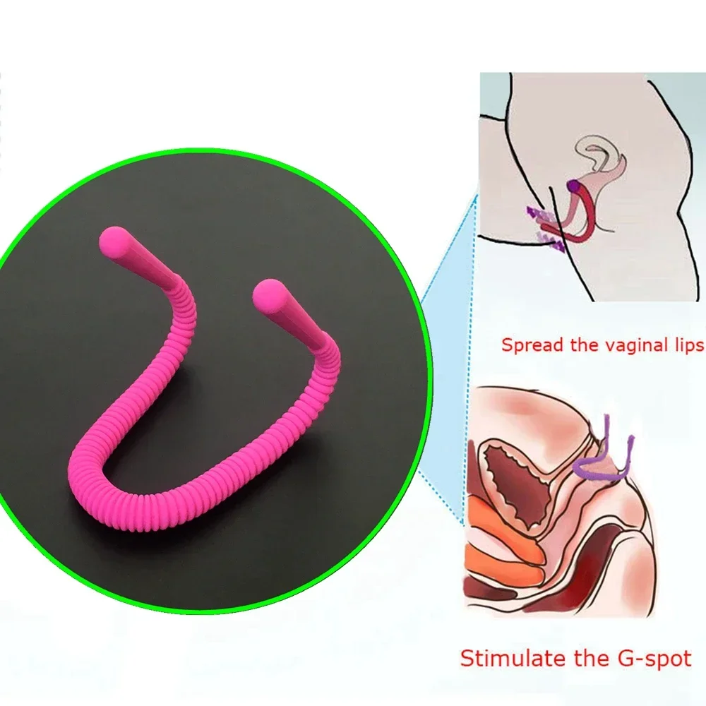 Braçadeiras para lábios, espalhador de buceta de silicone, estimulação do clitóris do ponto G, sexo oral, espéculo de vagina, bondage BDSM, espalhar lábios vaginais