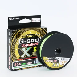 YGKX8 Upgrade Braid Fishing Line Super Strong 8 Strands Multifilament PE line 150M 200M Japan g soul x8 Main Line Fish Wire