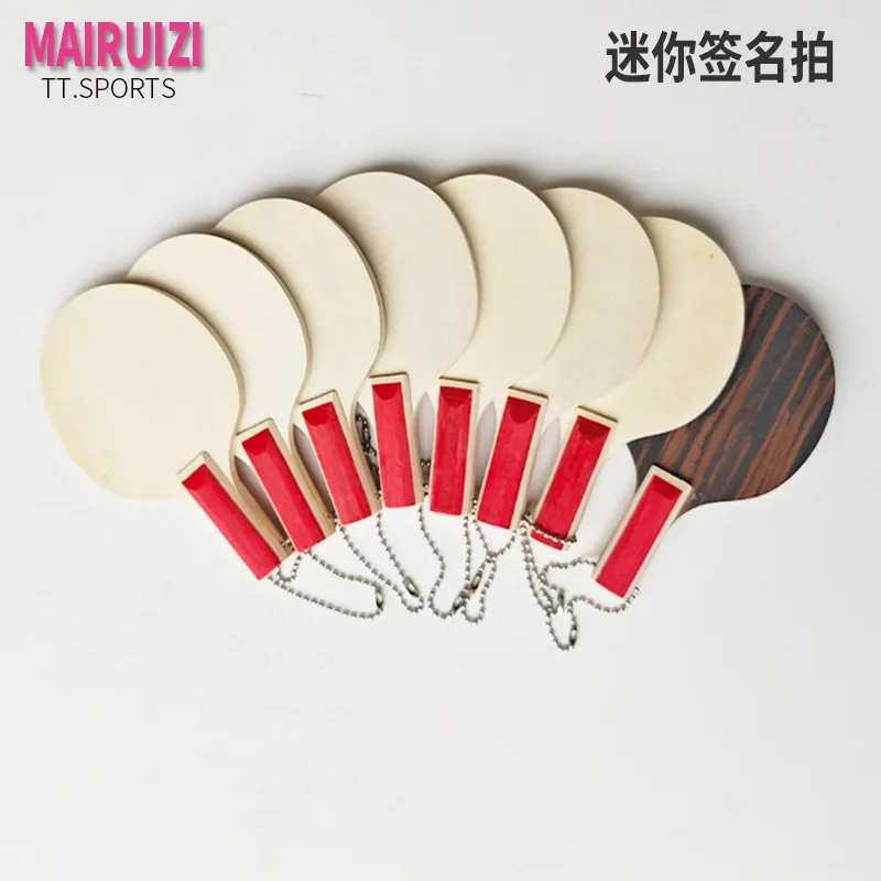 Miniatur-Tischtennisschläger für Kinder, Schlüsselanhänger, Unterschrift, Ping-Pong-Paddel, Mini-Tischtennisschläger, 10 x 6 cm, kleiner Pingpong-Schläger – Detail 6