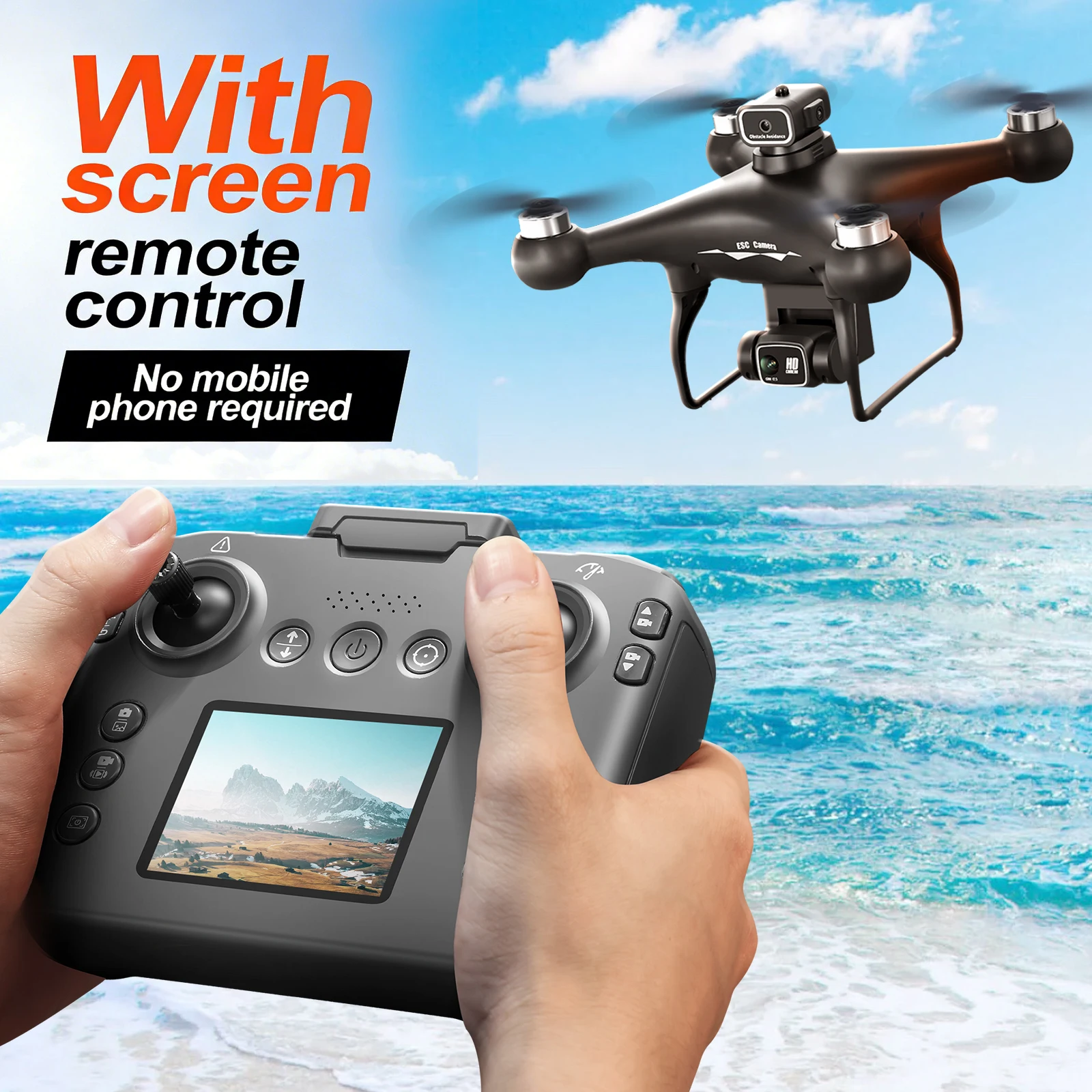 ZNLYRION S116 RC Drone Brushless Motor Long Flight Time WIFI Real Time Image Transmission Carry Bag Included view 6
