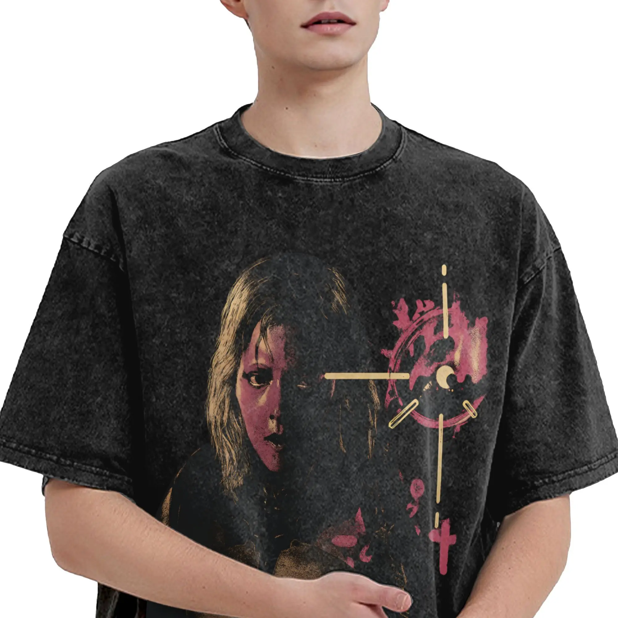 Death stranding 2 na praia camiseta harajuku t camisas de manga curta estética topos verão casual o-pescoço oversize topo t